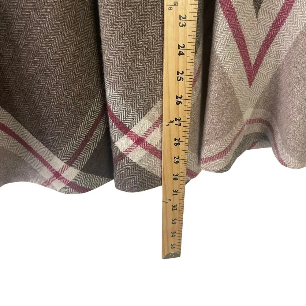 Summit Too Vintage‎ 90s Women's Size 32 Wool Academia Plaid Maxi Skirt